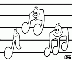 Disegni Per Bambini Note Musicali Fare Di Una Mosca